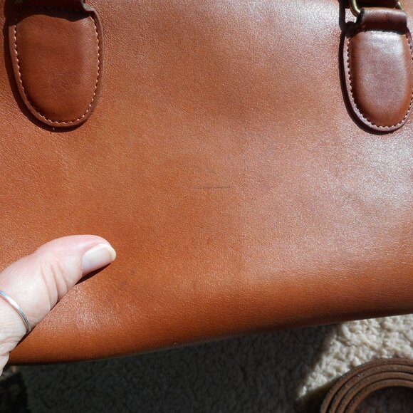 SOLD*** Vintage Coach Broadway Speedy Satchel 9891 GUC in British Tan - Picture 7 of 11